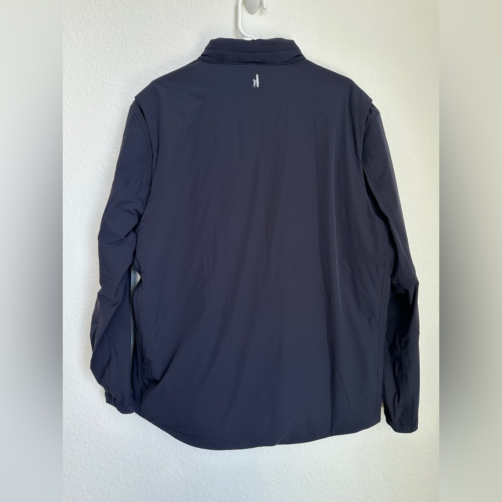 NWT Johnnie-Oโ Performance Mens Folsom Rain Jacket Navy XL retails $398 hooded - Picture 7 of 17